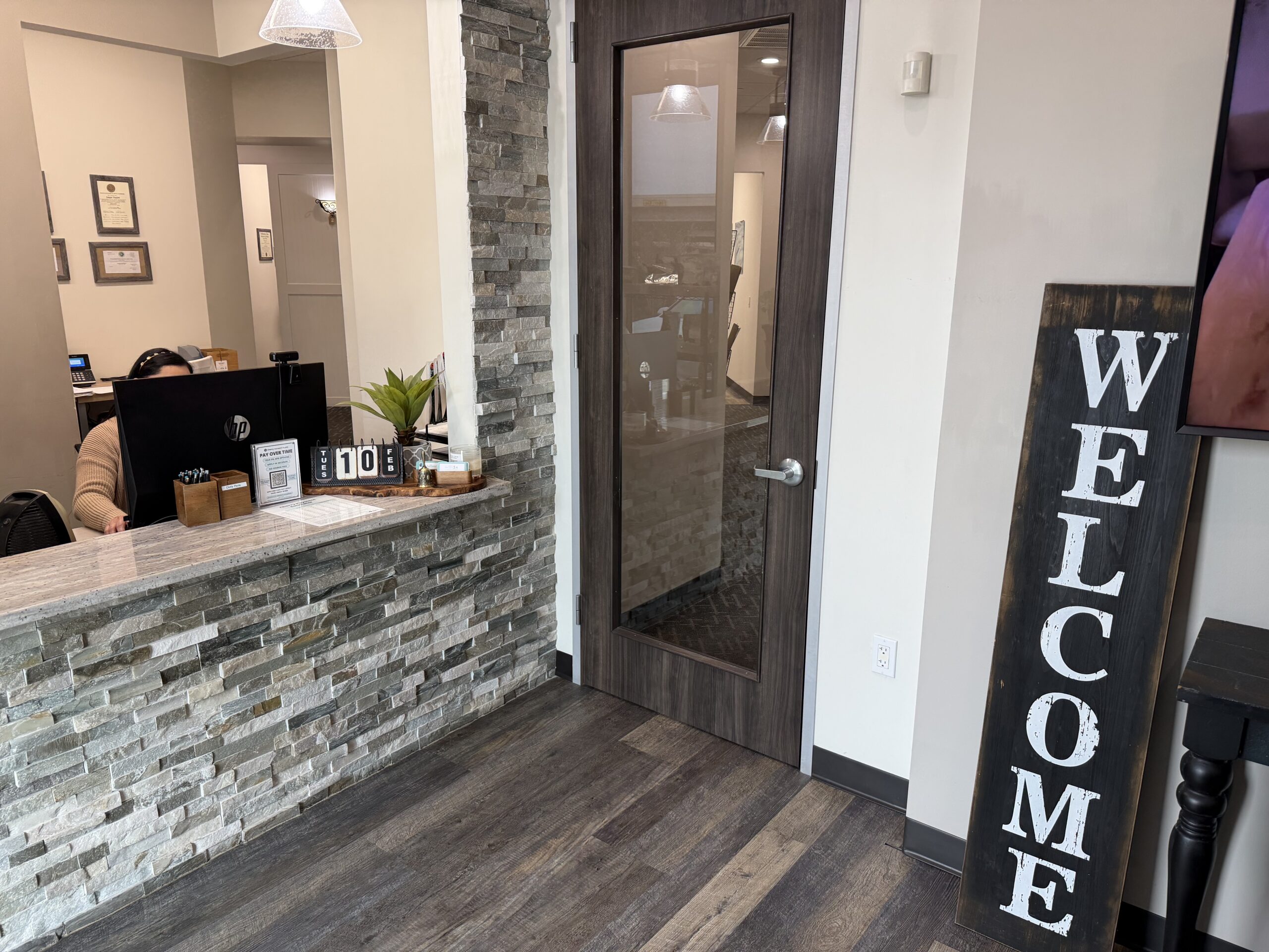 Best Dental Reception Area - Welcoming entrance to our Richmond dental office