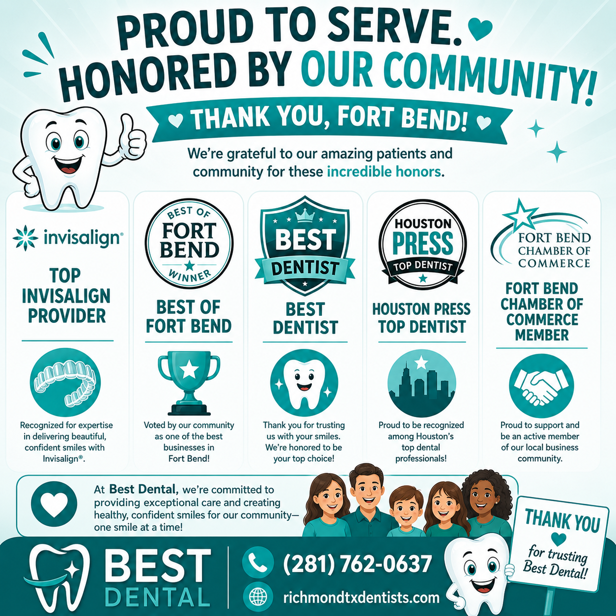 Best Dental community involvement and awards in Richmond, TX