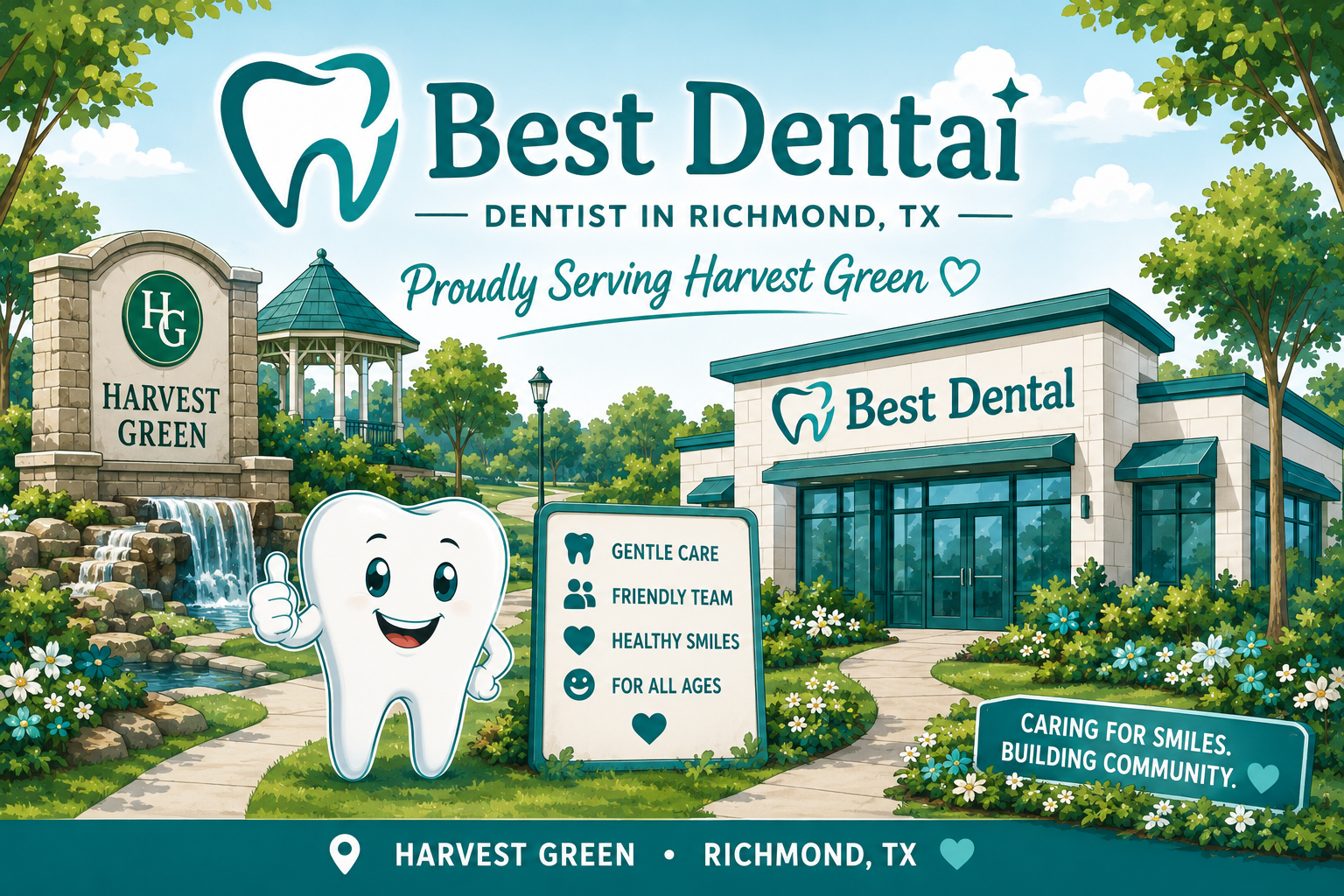Best Dental serves Harvest Green families in Richmond, TX