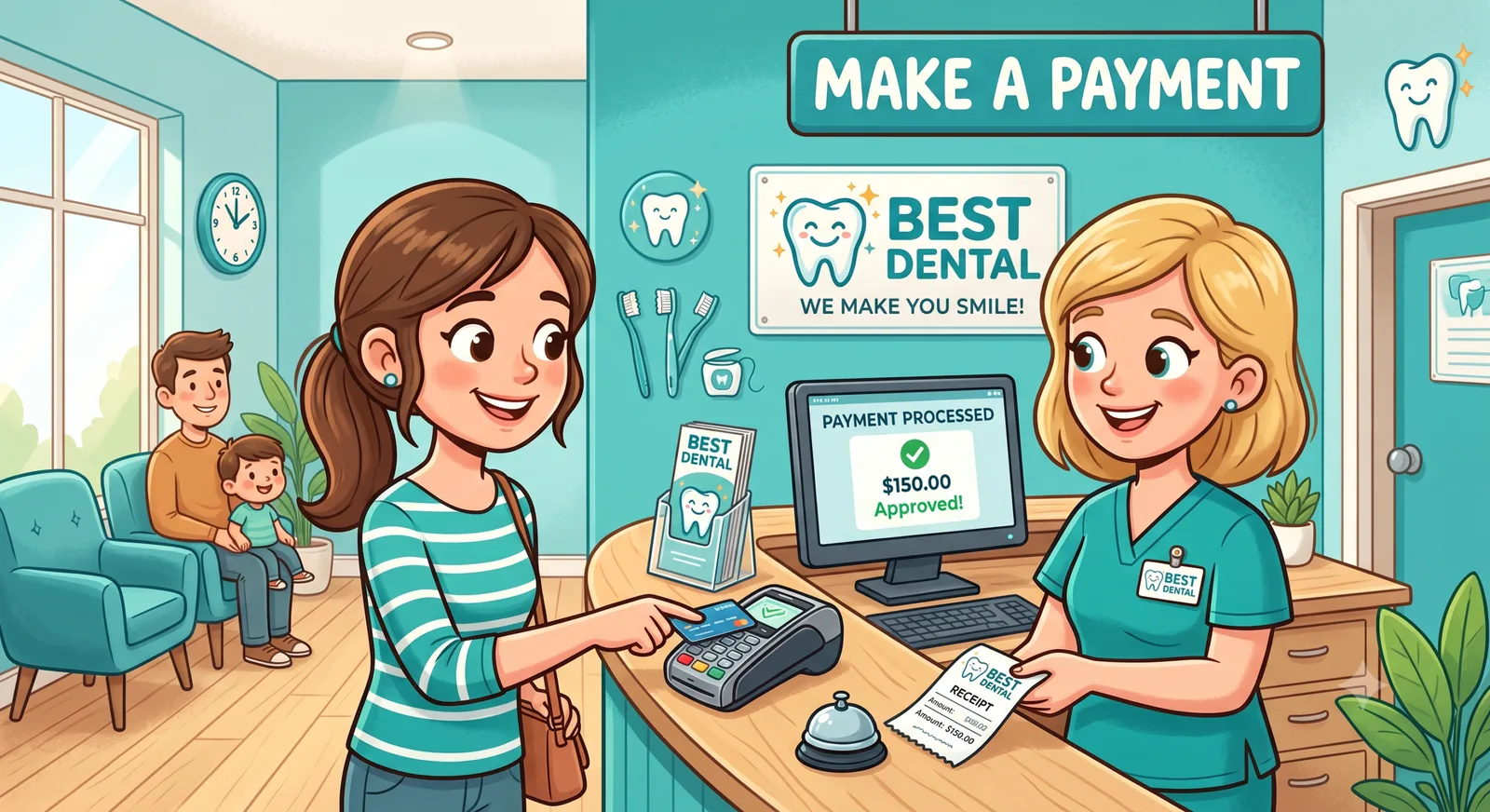 Make a payment to Best Dental through our secure online bill payment portal
