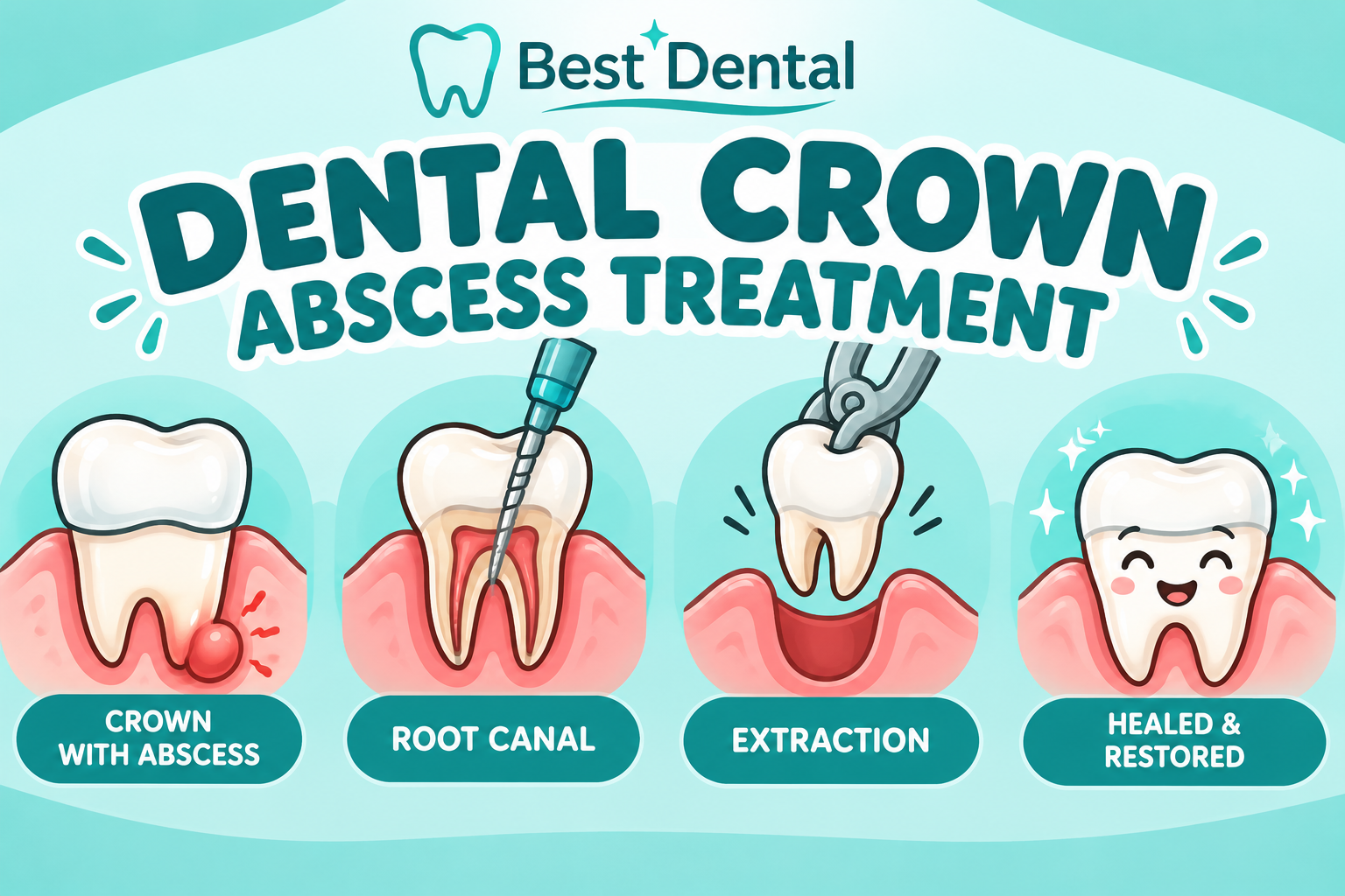 Dental Crown Abscess Near Houston, TX
